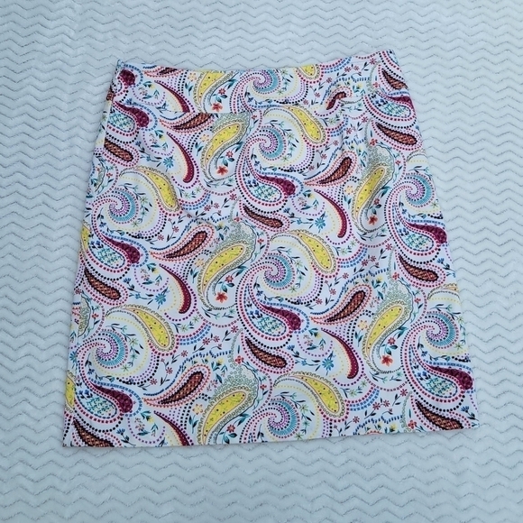 Talbots Paisley Print Skirt size 10 - Picture 5 of 5